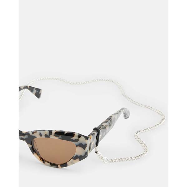 Allsaints Australia Womens Curb Glasses Chain Silver AU41-624